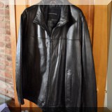 H01. Tommy Hilfiger men's leather jacket.